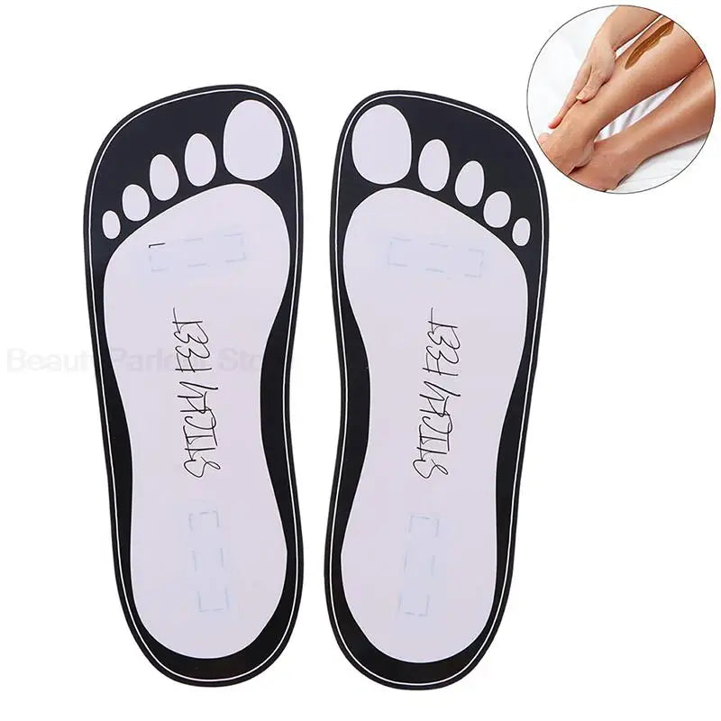 20PCS Disposable Women’s Tanning Slippers – 11" Sticky Foot Pads Protectors for Spray Tan & Body Care