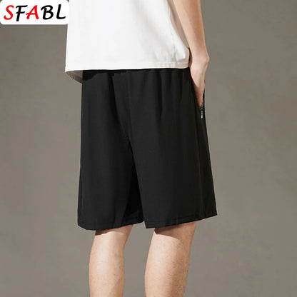 Men's Summer Beach Shorts – Quick-Drying, Breathable Elastic Fitness & Running Casual Shorts