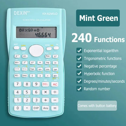 Multifunctional Scientific Calculator – Large Screen Portable Student Math Calculator for School, Office & Exam Use