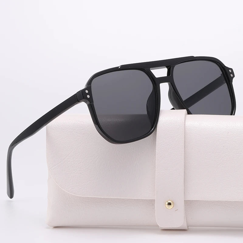 2024 Luxury Polarized Sunglasses for Men — High-End Square UV400 Driving Eyewear & Fashion Travel Sun Glasses