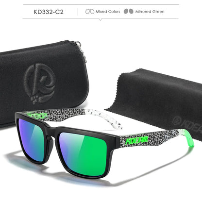 KDEAM Photochromic & Polarized Sunglasses - Category 3 Polarization, Unique Frame Surface Eyewear for Men & Women with Case