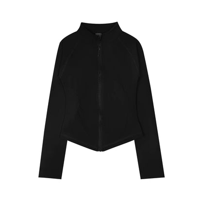 NCLAGEN Women’s Seamless Sports Jacket Zip-Up Long Sleeve Gym Activewear – Workout Top for Yoga, Pilates & Running Performance Coat