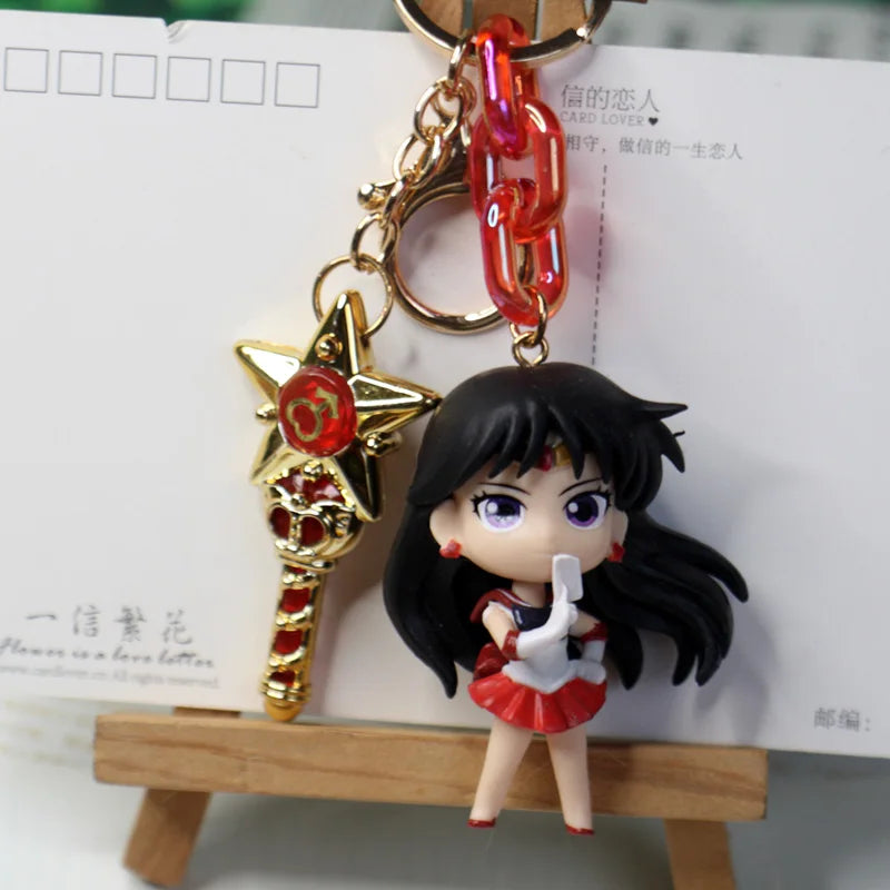 New Sailor Moon Car Keychain — Tsukino Usagi Anime Figure Keyring, Backpack Pendant Doll, Kids’ Collectible Toy Gift