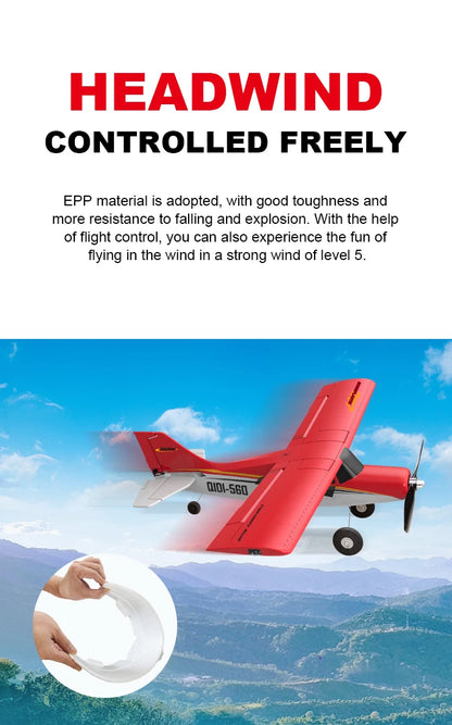 Qidi560 Moore M7 Off-Road RC Plane – 4CH Brushless Fixed-Wing Aircraft, EPP Foam, Remote Control Airplane Toy