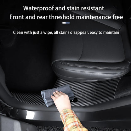 Tesla Model Y Juniper 2025+ Door Threshold Strips – ABS Anti-Scratch & Dirt-Resistant Interior Accessories for Front & Rear Doors