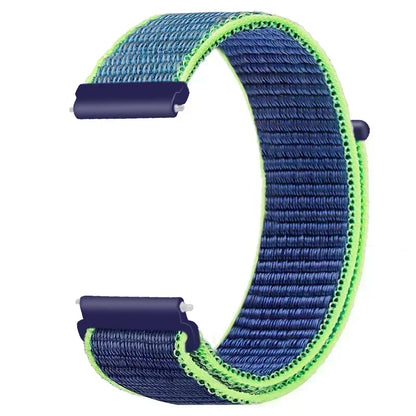 22mm Sport Nylon Loop Watch Band – Breathable Replacement Wristband for NORTH EDGE APACHE-46 Smartwatch, Durable Adjustable Strap