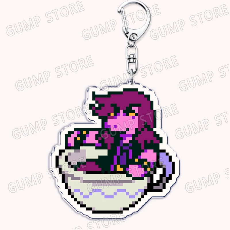 Deltarune & Undertale Keychains – Ralsei, Kris, Susie & Spamton Fan Gaming Accessories