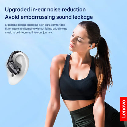 Lenovo XT80 Sports Wireless Earphones — TWS Bluetooth 5.3, HiFi Stereo, LED Power Display, Built-in Mic Headphones