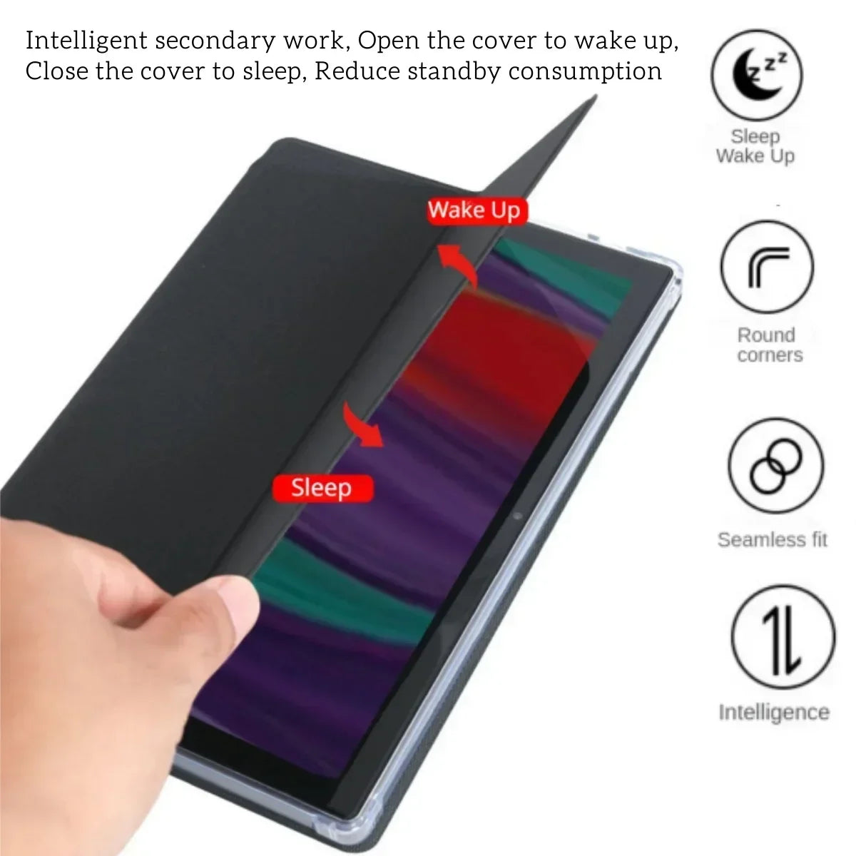 Chuwi AuPad 10.95″ Tablet PU Leather Case — Multi-Angle Stand with Auto Wake/Sleep for HiPad 11 (2024)