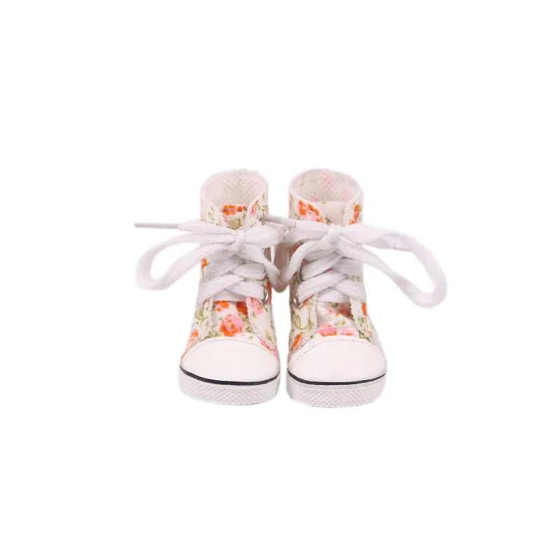 5CM Doll High-Top Boots – PU Shoes for 14.5" American & Paola Reina Dolls, 1/6 BJD Blythe & EXO Doll Accessories