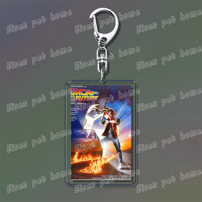 Classic Movie Keychains – Jaws, Fight Club, Avatar Pendant Key Rings for Bags & Fan Gifts