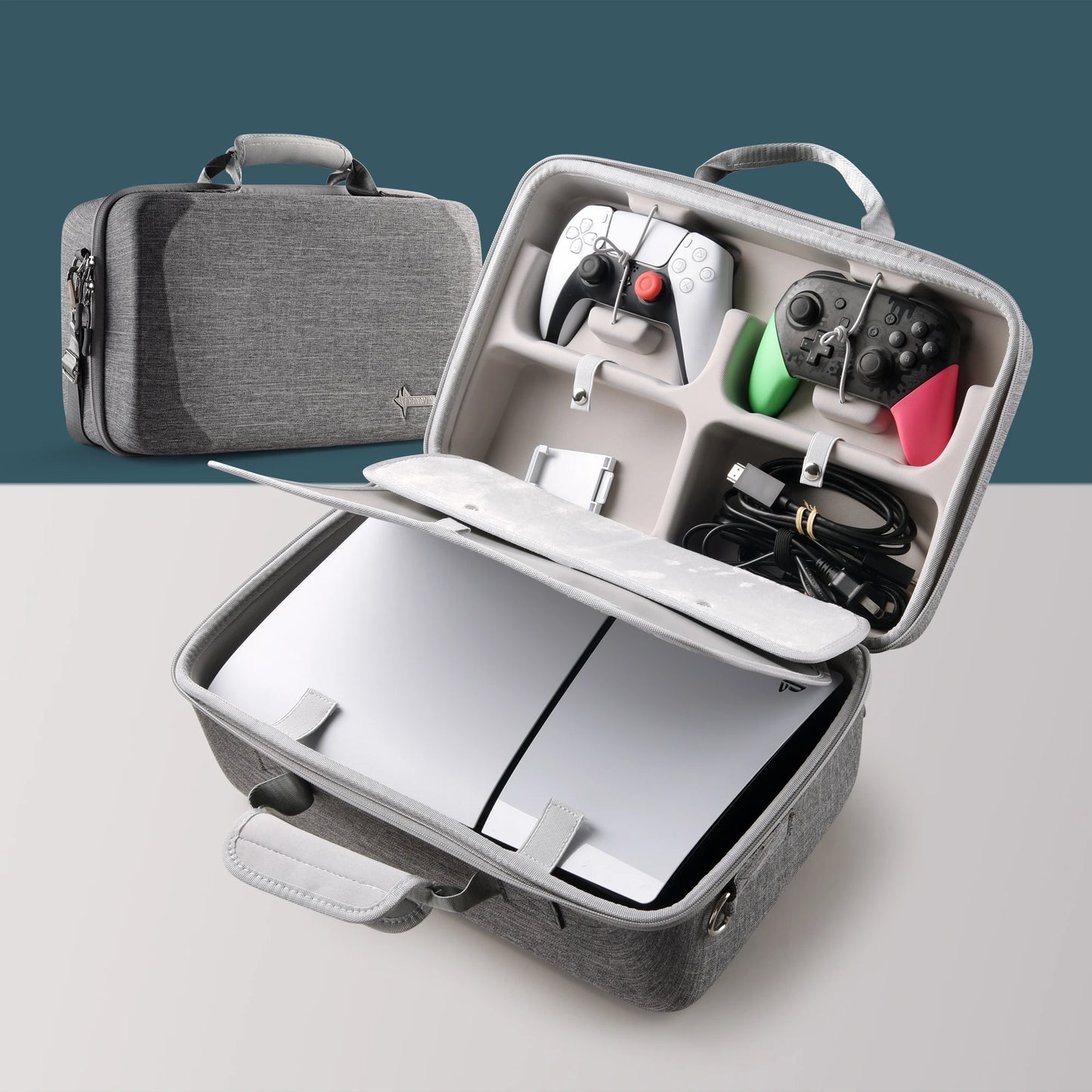 Hard Shell Carrying Case for PS5 – Protective Travel Bag for Console, Base & Accessories