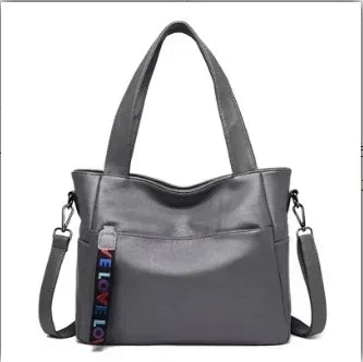 Luxury Women’s Leather Casual Tote Bag – High Quality Large Shoulder & Crossbody Handbag
