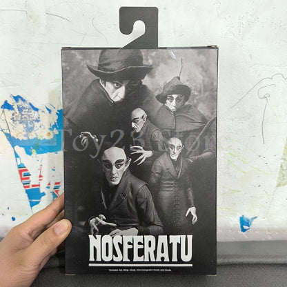 NECA Ultimate Black & White Count Orlok Nosferatu Action Figure – Horror Model Toy & Christmas Gift