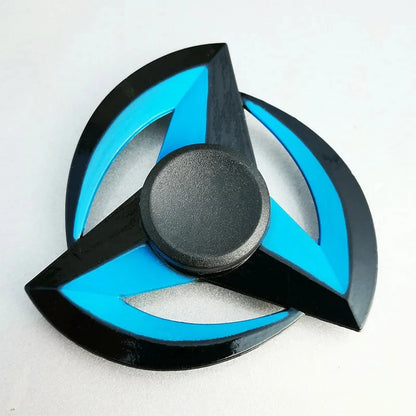 Creative Tri-Spinner Fidget Toy – Zinc Alloy Ninja Shuriken Sharingan Hand Spinner Stress Reliever for Kids