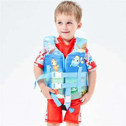 2024 Kids Life Vest – Floating Jacket for Boys & Girls, Sunscreen Swimming Pool & Boating Accessory
