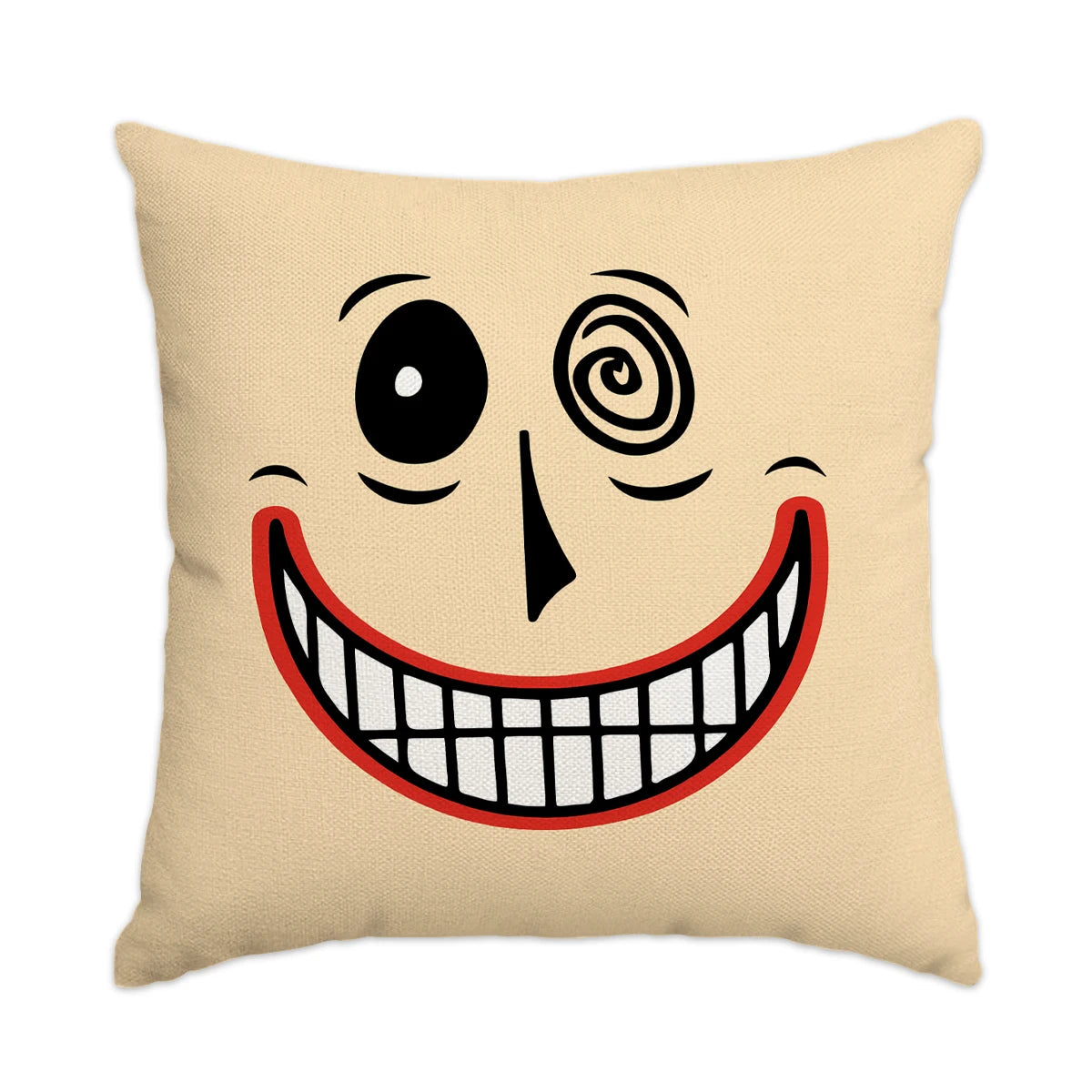 Halloween Pillow Covers — 1pc/4pcs Horror Expression Cushion Covers for Sofa & Home Decor