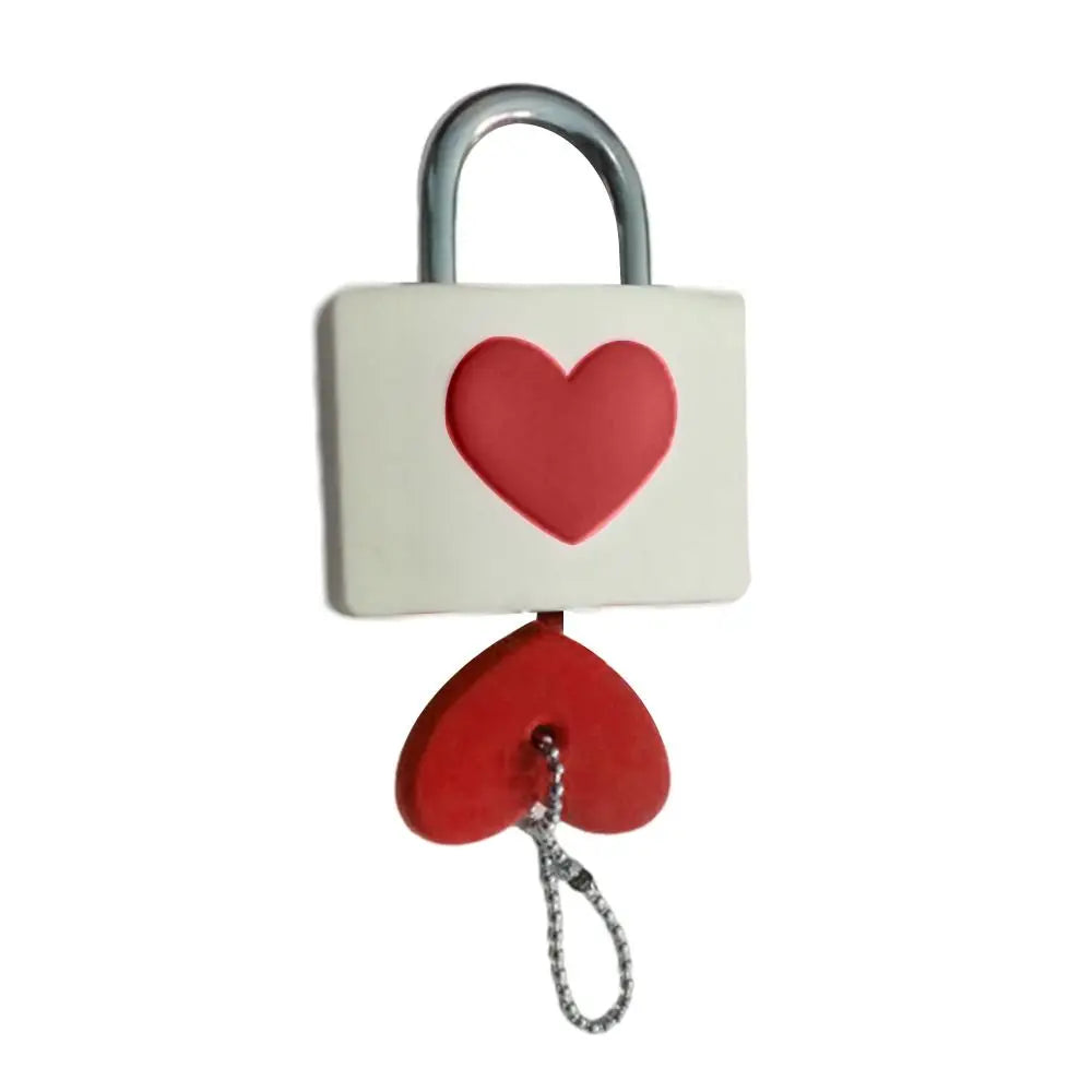 Colorful Heart-Shaped Anti-Theft Padlock – Rubber Sleeve for Travel Luggage, Suitcase, Zipper, Drawer, and Diary Lock