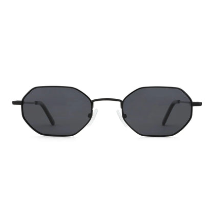 ZENOTTIC Retro Small Polygon Polarized Sunglasses — Metal UV400 Anti-Glare Shades for Men & Women, Driving & Outdoor Eyewear