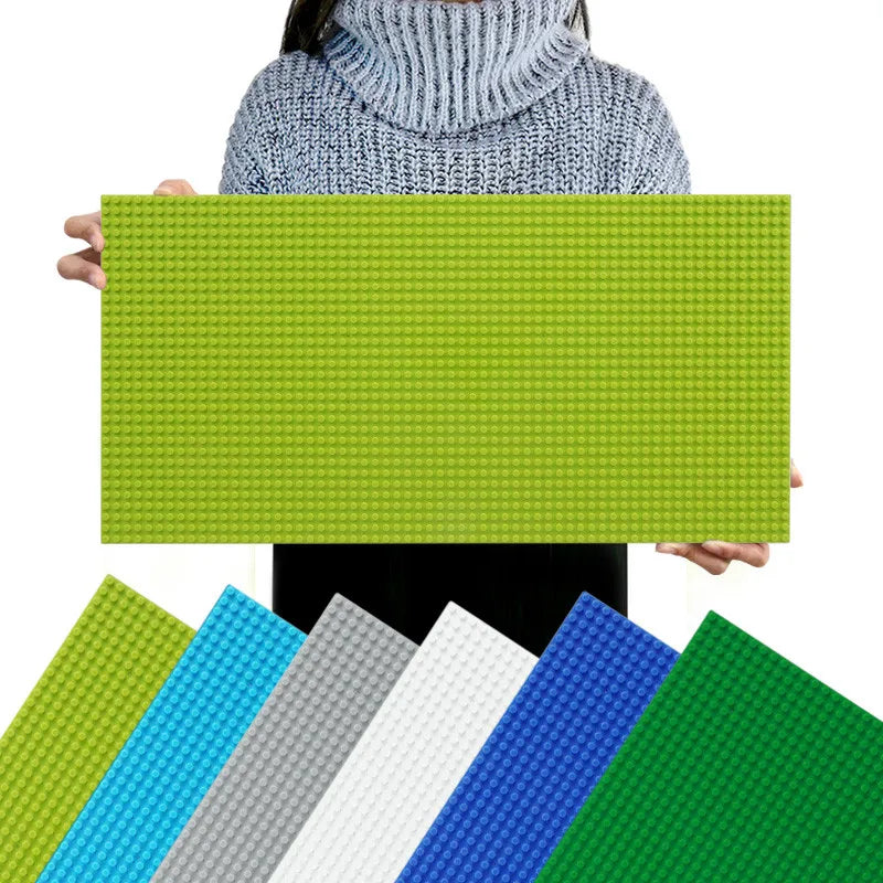 32×64 Hole Building Block Base Plate - Classic DIY Assembly Board Compatible with Brand Building Blocks for Kids