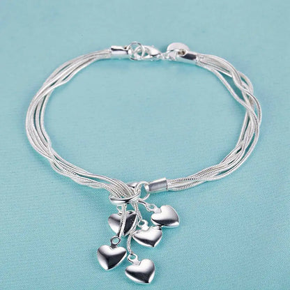925 Sterling Silver Bead Bracelet – High-Quality Romantic Chain for Women, Fashion Jewelry Gift for Engagement, Party & Wedding