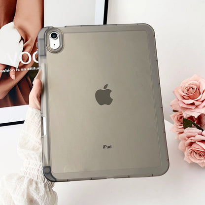 PC + TPU iPad Protective Case with Stand - Hard Cover for iPad 5th–10th Gen, Air, Pro 11 & Mini Models