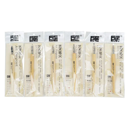 Premium Dip Pen Nib Set - Comic & Manga Line Drawing Pen Tips with Holder for Cartoon Art & Design