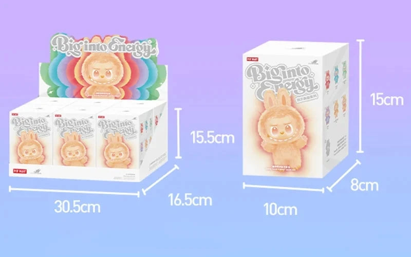 Labubu V3 Blind Box Figure — 100% Original Big Into Energy Monster Pendant | Genuine Anime Doll Action Figurine