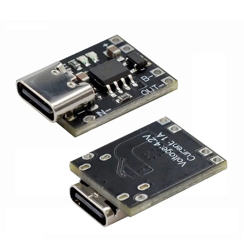TP4056 3.7V Lithium Battery Charging Board - Type-C USB Li-ion Charger Module with Protection Circuit