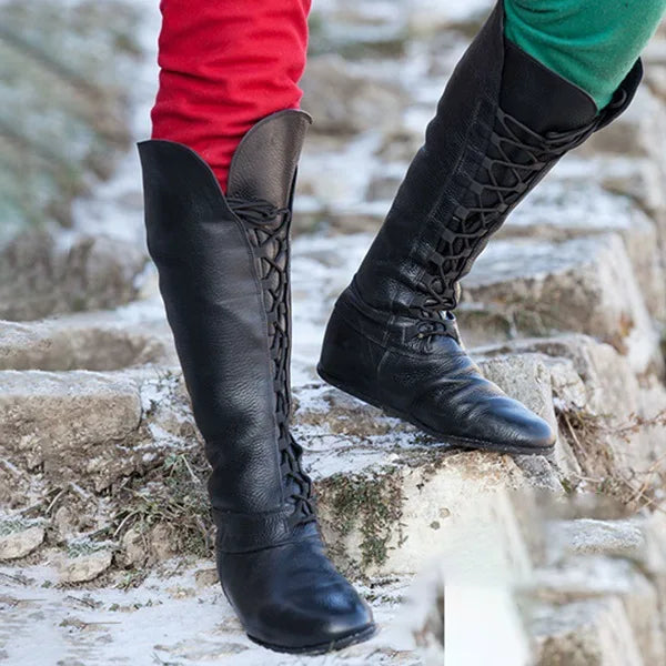 Medieval Cosplay Leather Boots - Retro Princess Prince Knight Gothic Halloween Carnival Shoes
