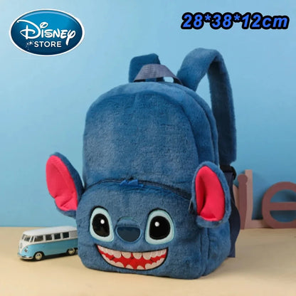 Disney Stitch Plush Backpack – Large-Capacity Cartoon School Bag for Kids & Kindergarten Gift