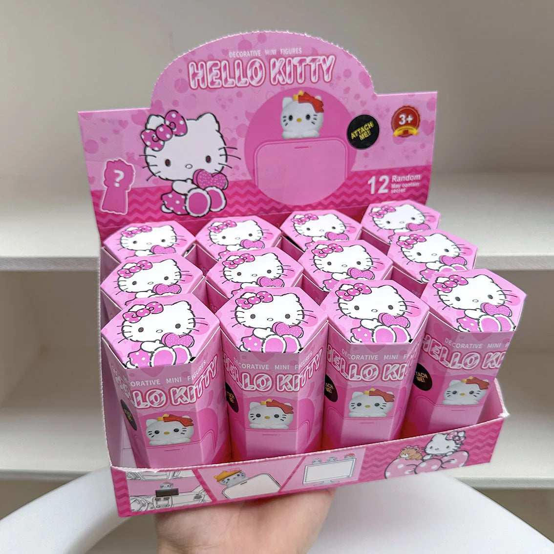 12PCS Surprise Blind Box Cartoon Character Dolls – Cute Model Toy Figures for Mobile, Car & Desktop Decoration Gift