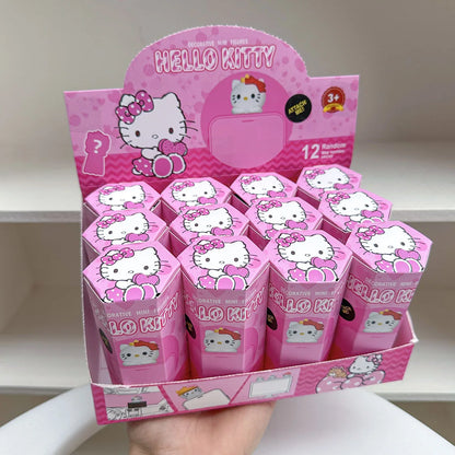 12PCS Surprise Blind Box Cartoon Character Dolls – Cute Model Toy Figures for Mobile, Car & Desktop Decoration Gift