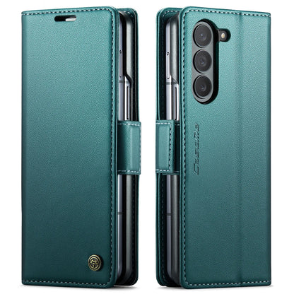 Magnetic PU Leather Phone Case for Samsung Galaxy Z Fold 7/6/5 — Fold6/5 5G Wallet Card Holder Shockproof Cover