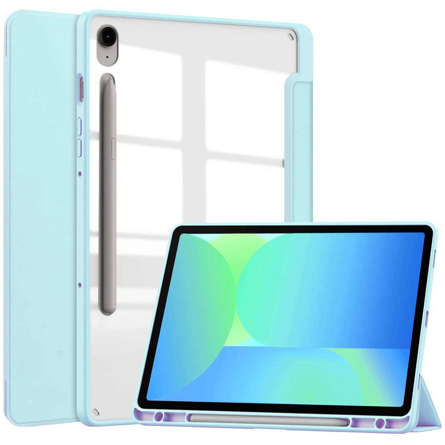 Samsung Galaxy Tab S10 FE 2025 Case — 10.9″ Tablet Cover with Pencil Holder for SM-X520/X526B & S9 FE