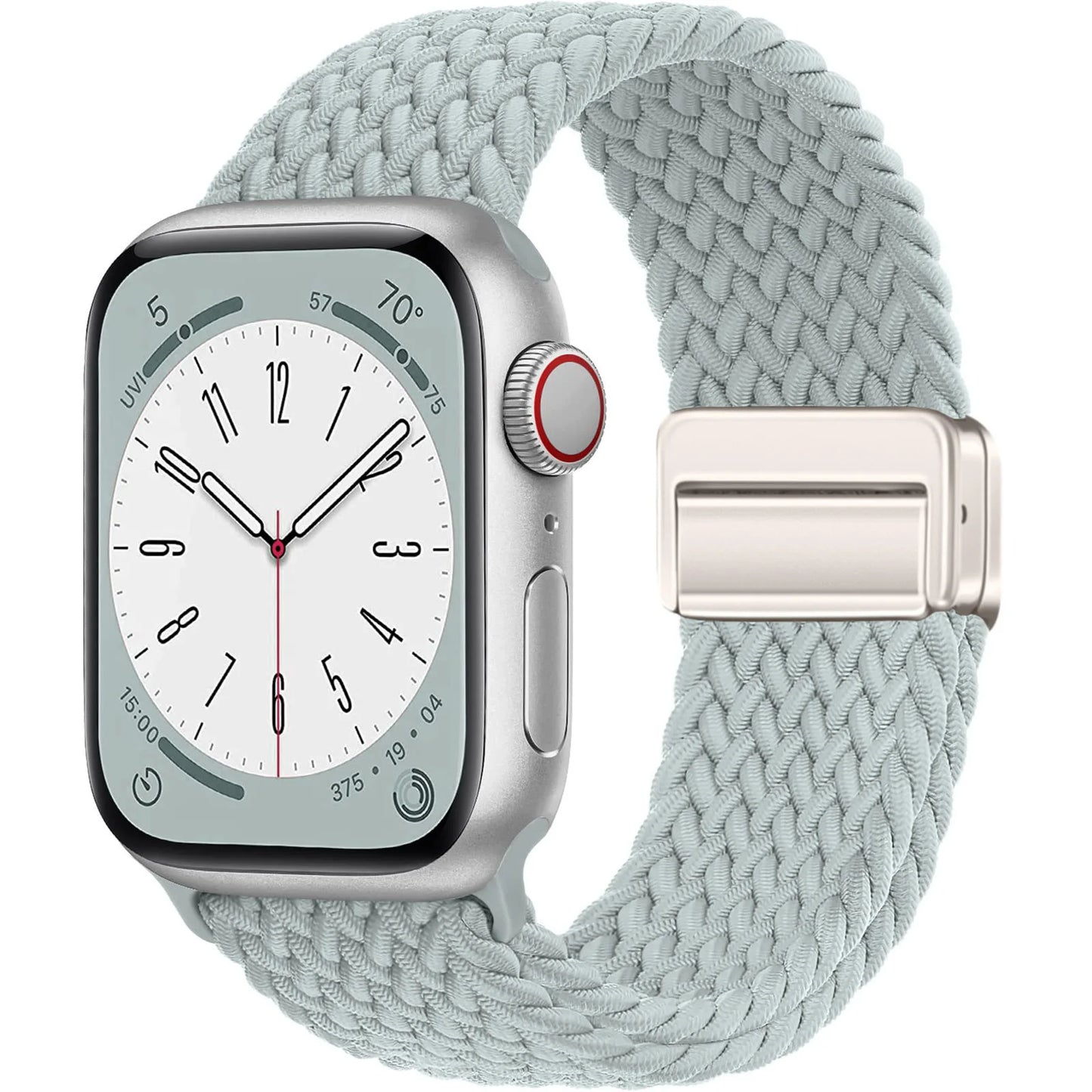 Braided Magnetic Strap for Apple Watch — Compatible with 38mm, 40mm, 41mm, 44mm, 45mm, 49mm Series SE, 7, 6, 8, 9, 10 & Ultra2