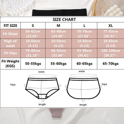 4PCS Seamless Ice Silk Panties Set for Women – Low Waist G-String, Soft Ultra-Thin Sexy Underwear Briefs