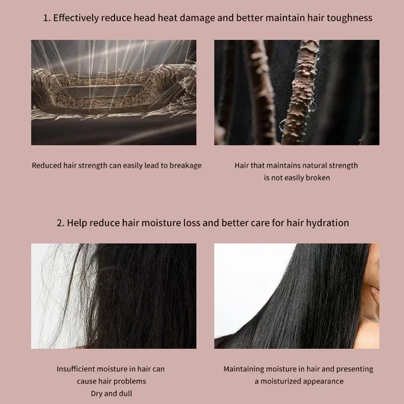 6-in-1 Multi-Function Hair Dryer & Hot Air Comb – Curling Iron & Straightener Styling Kit for Salon-Quality Results at Home