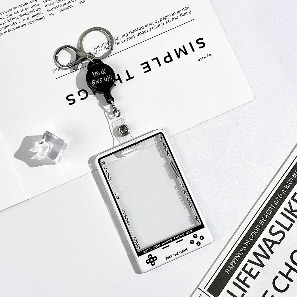 Kpop Card Holder — Fashion Transparent Student ID & Photocard Protector with String for Kids & Idol Fans