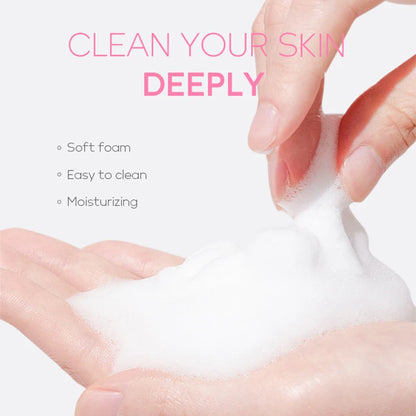 Vitamin C Facial Cleanser — Deep Cleansing, Moisturizing Face Wash Foam, Blackhead Removal Skincare