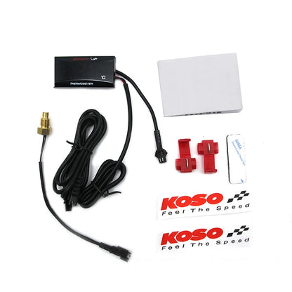 Universal Motorcycle Water Temperature Meter | LCD Display Digital Hygrometer Instrument | Thermometer Sensor | Motorbike Modification
