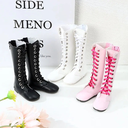 BJD Doll Accessories 60cm – 1/3 Scale 7.5cm High Heel Boots & Sandals for Girl Dolls, Dress-Up Playhouse Toy Shoes