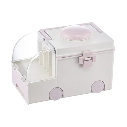 Portable Ambulance Medicine Box – Large Capacity Household Medical Storage & Classification Organizer