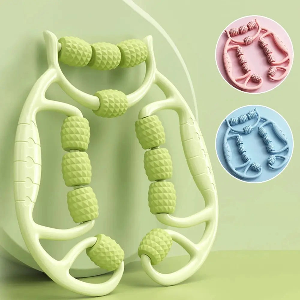 12-Round Circular Leg Slimming Massage Clamp – Muscle Stretching & Relaxation Tool