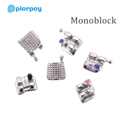 PIORPOY 20PCS Orthodontic Brackets - Mini Roth/MBT 022 Dental Braces Hooks & Treatment Materials