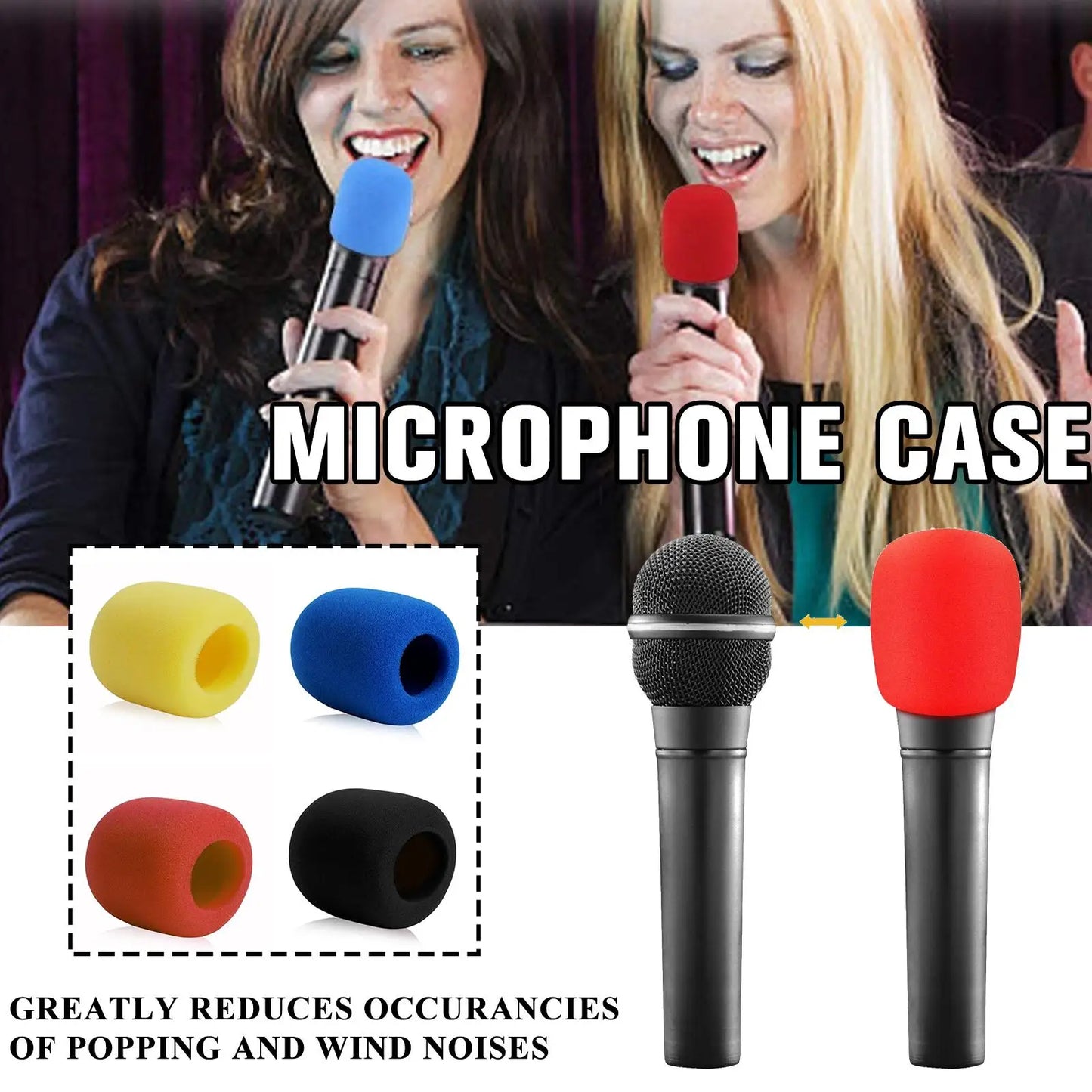 Microphone Foam Cover for Shure Mics – Fits Wireless & Wired, Beta58, SM58LC Vocal Microphones X9A0