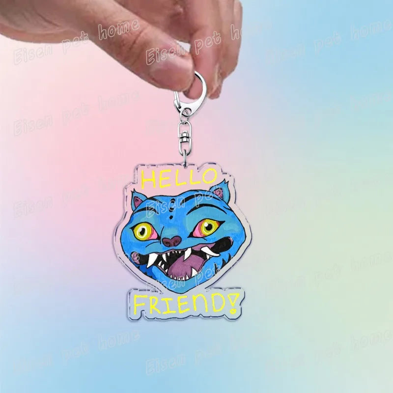Kpop Demon Hunters Huntrix Saja Boys Keychain Bag Charm Rumi Zoey Jinu Ramen Keyring Fans Gift