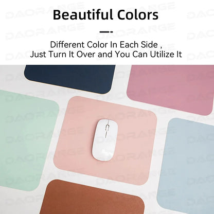 Universal Anti-Slip Leather Mouse Pad for Gaming, Laptop, PC & MacBook Desk Mat