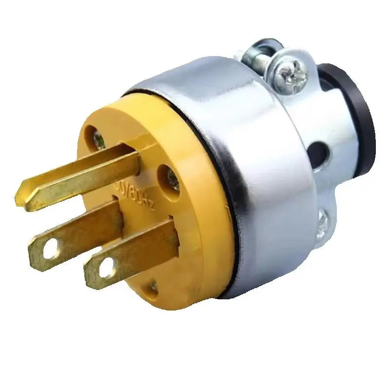 America L5-15P L5-15R 15A US Connector - Tripolar Male Female Locking Plug Socket Extension Receptacle