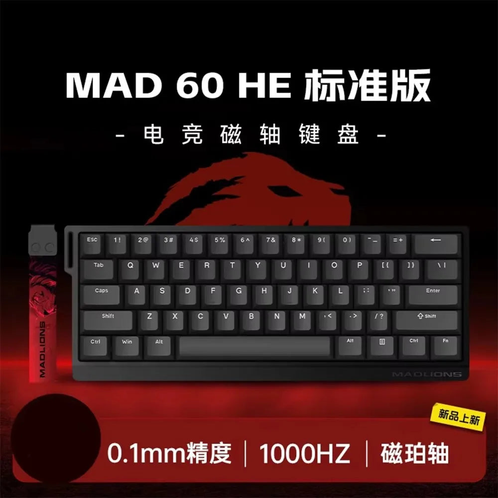 MadCatz MAD60/MAD68 HE 8K Magnetic Switch Gaming Keyboard – 60%/68% Wired RGB Mechanical Keyboard with Rapid Trigger & Custom Keys